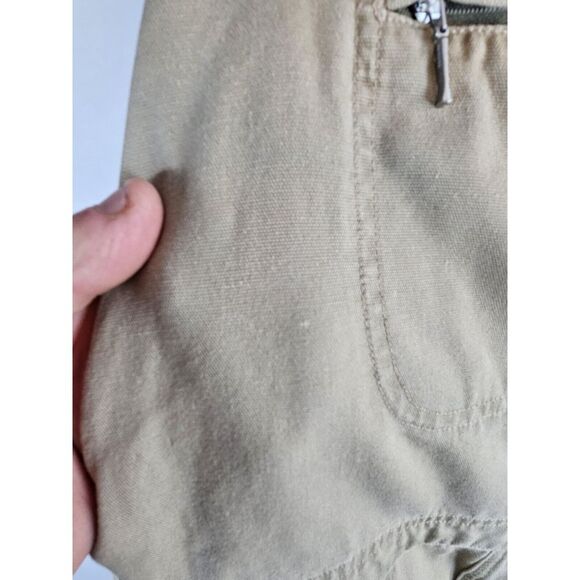 Vintage WoolrichOveralls Bibs Khaki 1455 Women's Large Beige 90s Great Condition - Picture 9 of 13